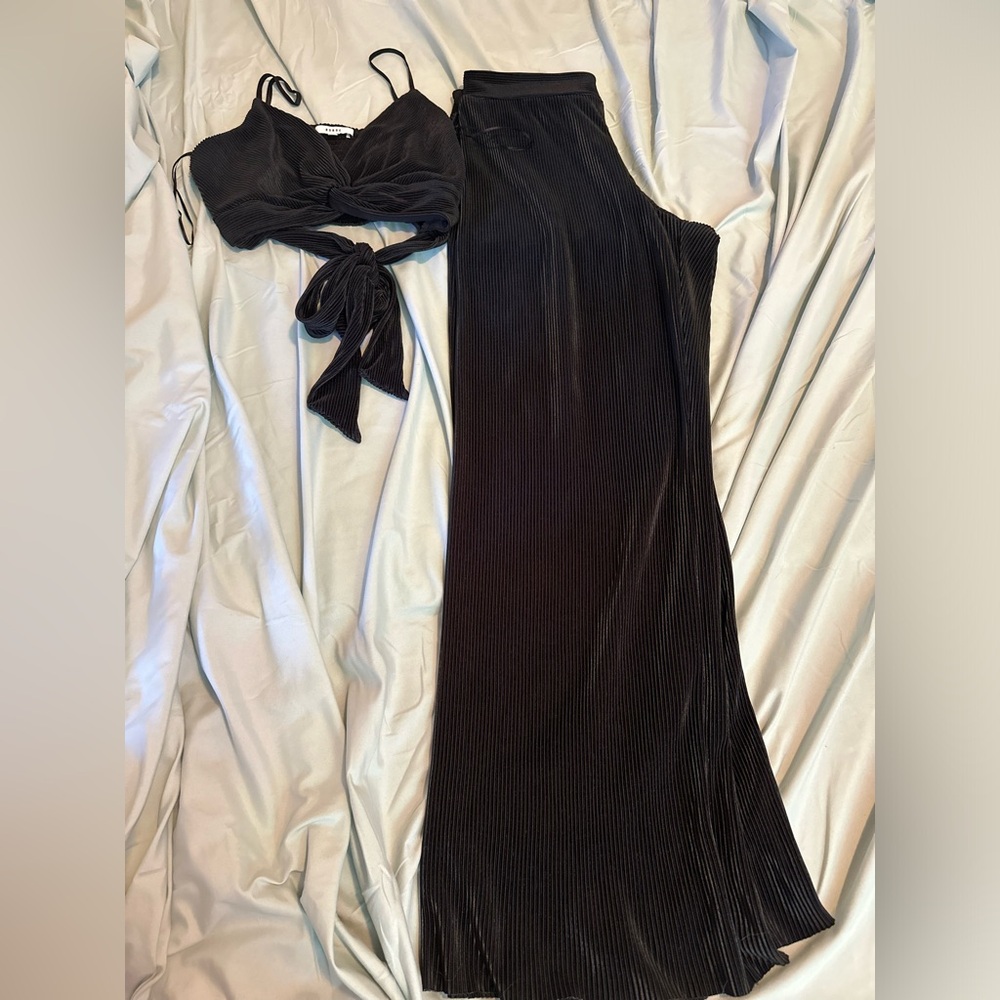RO&DE Black Two-Piece set size MEDIUM